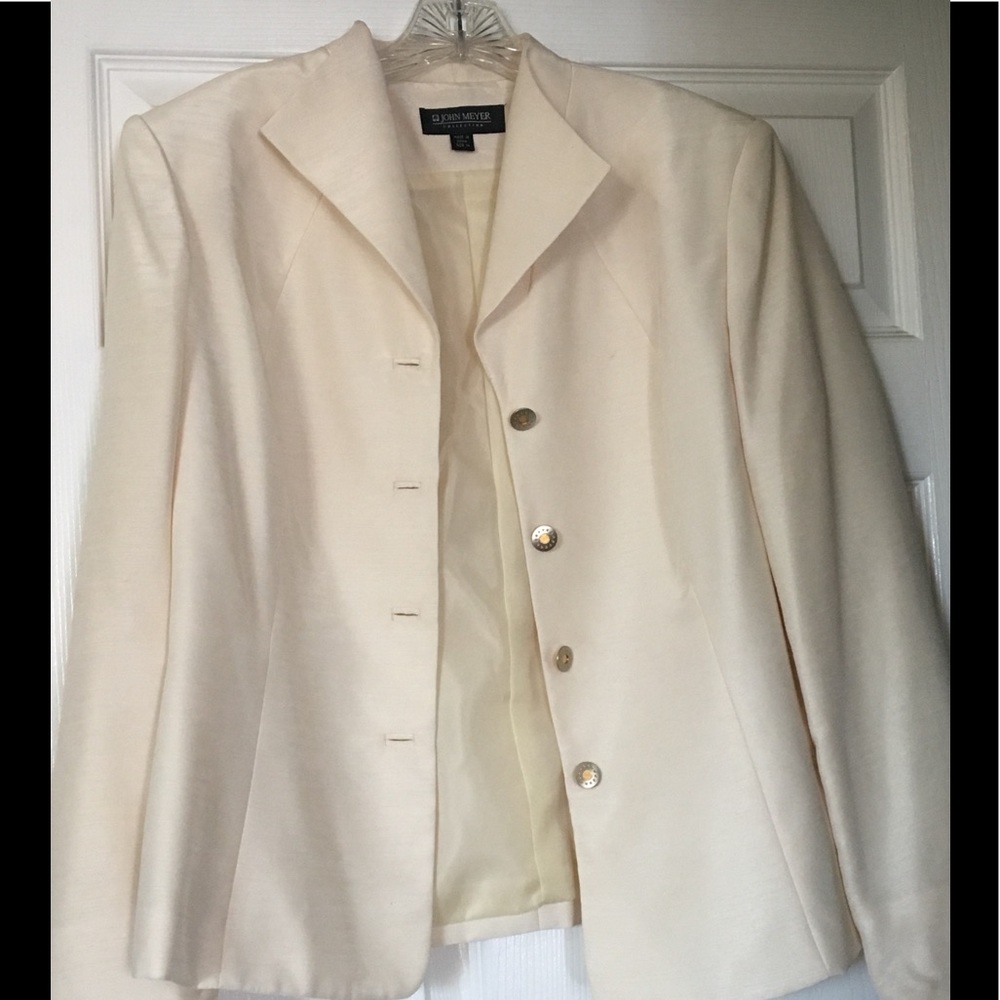 Ivory skirt suit set